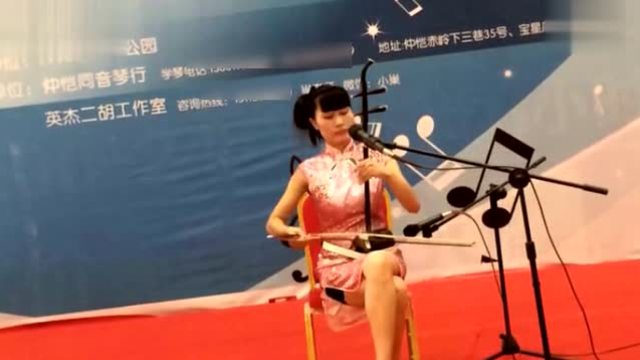 长发美女二胡倾情演奏《天路》好听的音乐让人回味!