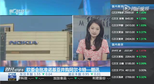 欧委会批准诺基亚并购阿尔卡特-朗讯截图
