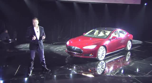 特斯拉Model X全球首发现场视频截图