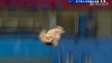视频：女子双人十米台 中国组合演绎完美一跳