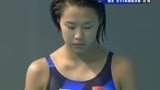 视频：女子3米板王涵第三跳得高分 暂列第一
