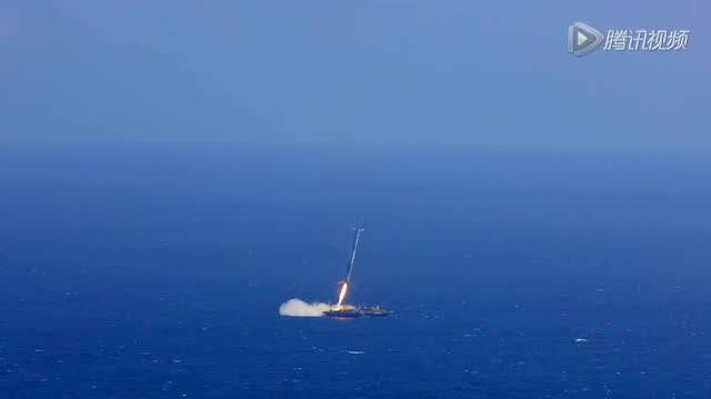 Space X“猎鹰9号”火箭返回软着陆视频曝光