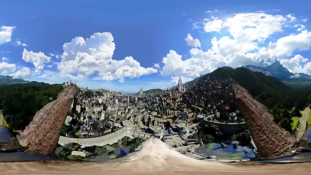 魔兽电影公布360度全景影片 鸟瞰暴风城景色