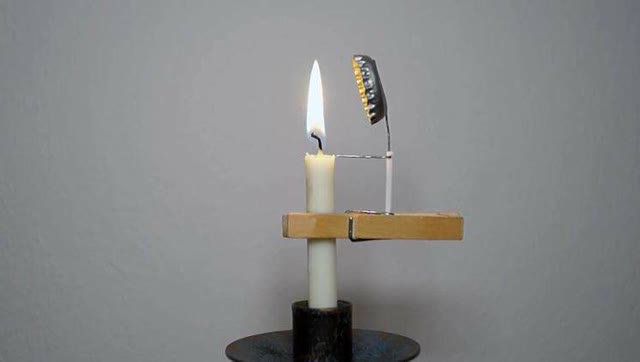 在家制作神奇的永动蜡烛