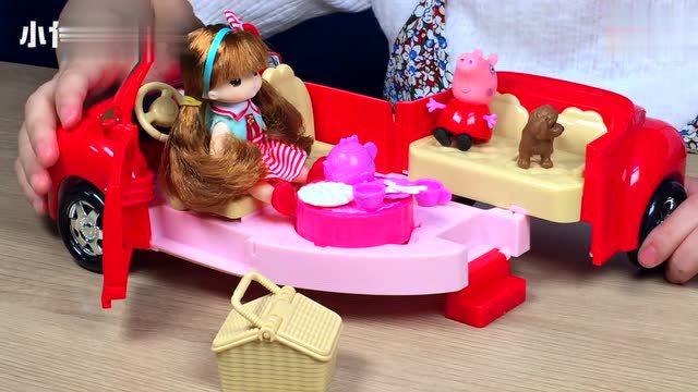 小伶玩具 | barbie芭比娃娃结婚玩具游戏 粉红猪