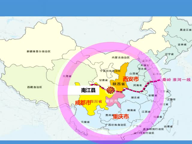 南江县地图