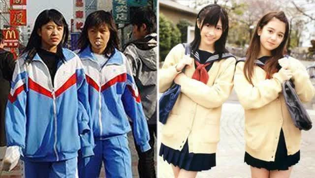 国内校服vs日本新校服 对比出伤害丑哭了
