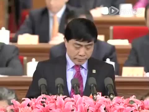 资料视频：陕西前首富吴一坚在全国政协会议发言截图