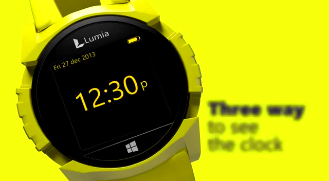 诺基亚Lumia智能手表概念视频截图