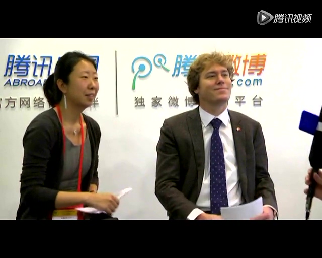 2013中国国际教育展：荷兰 汉斯总司长截图