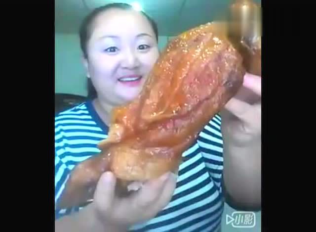 【中国吃播】大胃王吃烤鸭酱肘子五花肉