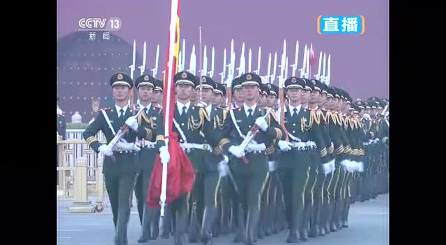 2016国庆节天安门升旗实拍