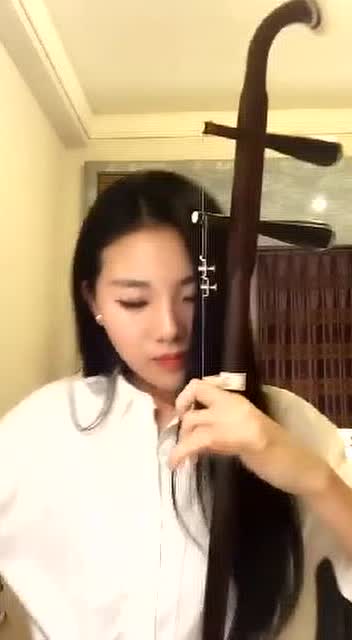 美女二胡独奏《真的好想你》曲调优美感人,看了好多遍