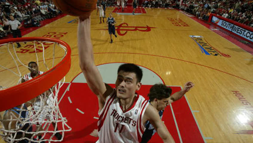 姚明nba生涯凶残集锦,各种隔扣专治不服