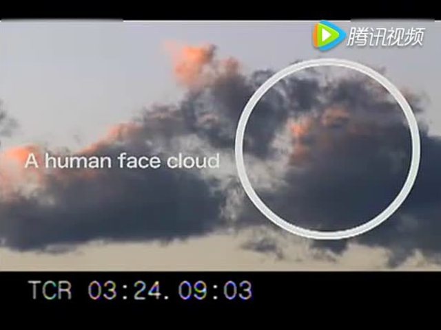 超自然现象:天空惊现长着人脸的云