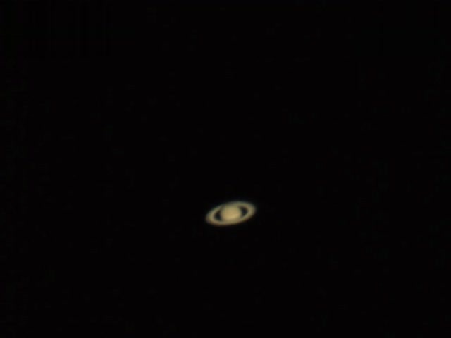 12寸天文望远镜下的土星