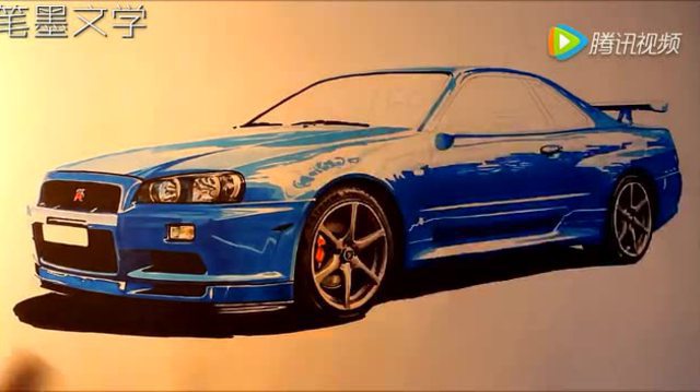 马克笔也能画画,教你画出豪车立体感