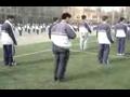 中学生做广播体操 融合武打街舞