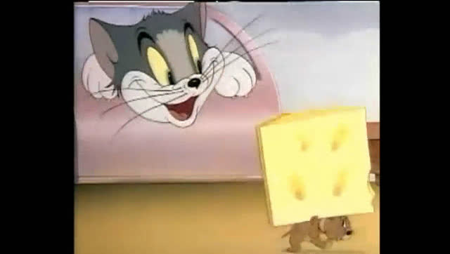 猫和老鼠,假老练汤姆和风车车杰瑞奶酪之争,杰瑞自称乖娃娃