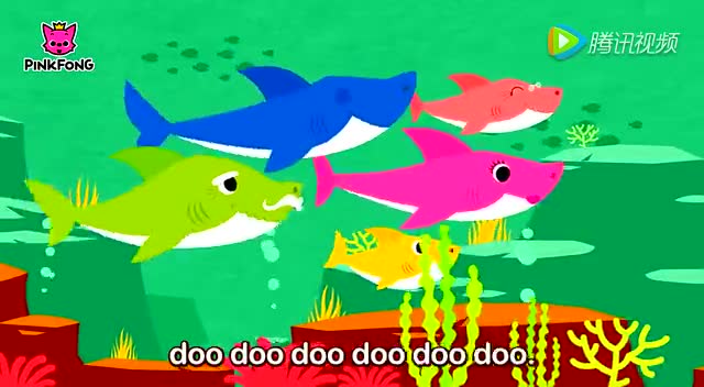 鲨鱼宝宝 英文动物歌曲