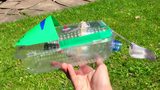 不错的动手制作 用塑料瓶做的小船能下水跑哦!