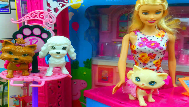 芭比娃娃 芭比的精品宠物店 过家家玩具 迪士尼玩具