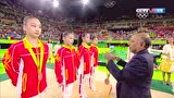 竞技体操女团决赛颁奖仪式 中国金花摘铜