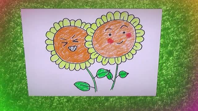 幼儿园画画小太阳