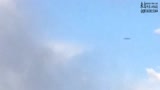 美国德克萨斯州休斯顿上空UFO飞碟实拍 周围有警笛声音的图片