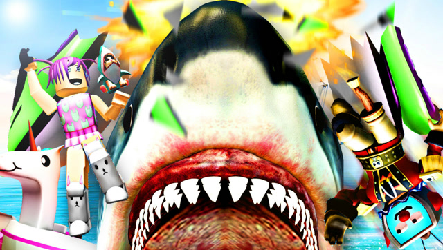 小熙屌德斯 roblox鲨鱼生存模拟器 绿巨人兄妹!