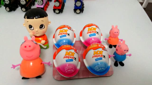 韩国DIY食玩健达奇趣蛋 超级飞侠惊喜蛋小猪佩